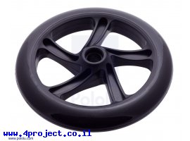 תמונה של מוצר גלגל סקייטים 200x30 מ"מ - שחור