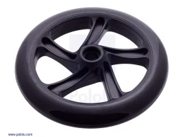 תמונה של מוצר גלגל סקייטים 200x30 מ"מ - שחור