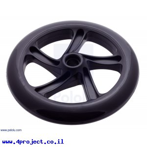 גלגל סקייטים 200x30 מ"מ - שחור