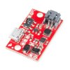 מטען סוללות LiPoly תא אחד + ממיר מתח 5V/1A
