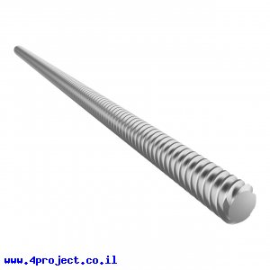 בורג הנעה 8mm ACME, תנועה של 8 מ"מ לסיבוב – אורך 250 מ"מ (סין)