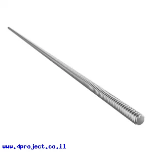 בורג הנעה 8mm ACME, תנועה של 8 מ"מ לסיבוב – אורך 650 מ"מ (סין)