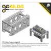 ספייסר אלומיניום נקבה/נקבה משושה M4 - אורך 24 מ"מ - חבילה של 4