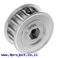 גלגלת רצועת תזמון 5mm HTD לציר REX 8 מ"מ - 16 שיניים