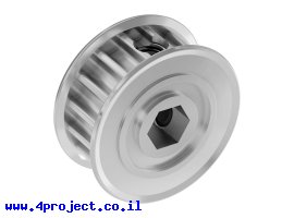 תמונה של מוצר גלגלת רצועת תזמון 5mm HTD לציר REX 8 מ"מ - 16 שיניים