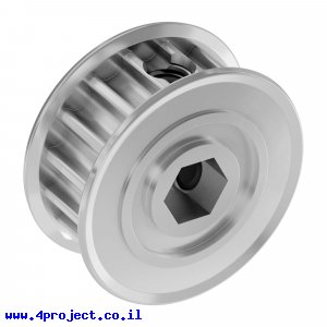 גלגלת רצועת תזמון 5mm HTD לציר REX 8 מ"מ - 16 שיניים