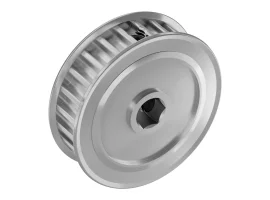 תמונה של מוצר גלגלת רצועת תזמון 5mm HTD לציר REX 8 מ"מ - 24 שיניים