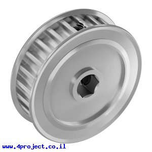 גלגלת רצועת תזמון 5mm HTD לציר REX 8 מ"מ - 24 שיניים