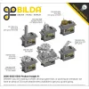 מנוע סרוו (סטנדרטי) סדרת 2000 של goBILDA - דגם 25-503 (מהירות, 5 סיבובים)