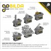 מנוע סרוו (סטנדרטי) סדרת 2000 של goBILDA - דגם 25-504 (סופר מהירות, 5 סיבובים)