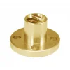 אום לבורג הנעה 8mm, תנועה של 2 מ"מ לסיבוב - חורים ללא הברגה (סין)