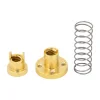 אום לבורג הנעה 8mm, תנועה של 2 מ"מ לסיבוב - קפיץ למניעת backlash (סין)