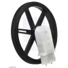 מנוע מיני פלסטי 120rpm @ 4.5V דגם LP עם ציר אחורי - ישר