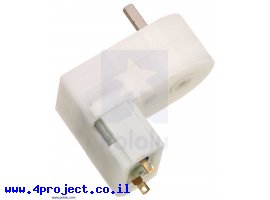 תמונה של מוצר מנוע מיני פלסטי 150rpm @ 4.5V דגם HP - זווית