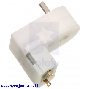 מנוע מיני פלסטי 150rpm @ 4.5V דגם HP - זווית