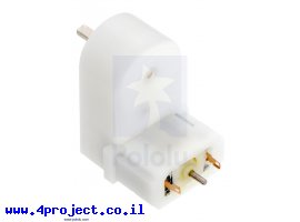 תמונה של מוצר מנוע מיני פלסטי 150rpm @ 4.5V דגם HP עם ציר אחורי - זווית