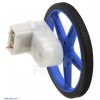 מנוע מיני פלסטי 150rpm @ 4.5V דגם HP עם ציר אחורי - זווית