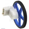 מנוע מיני פלסטי 120rpm @ 4.5V דגם LP עם ציר אחורי - זווית
