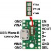 כרטיסון עם בורר מתח FPF1320 וחיבור USB MicroB