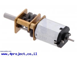 תמונה של מוצר מנוע מיקרו HP עם ציר אחורי 31rpm @ 6v