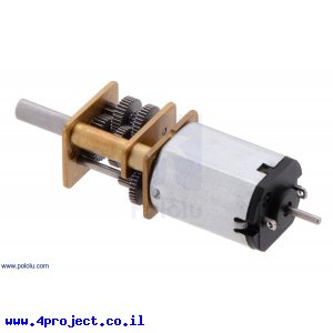 מנוע מיקרו HP עם ציר אחורי 31rpm @ 6v