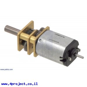 מנוע מיקרו HP עם ציר אחורי 150rpm @ 6v
