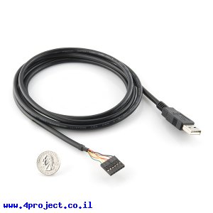 צורב Arduino - כבל FTDI 5V - יציאות 3.3V