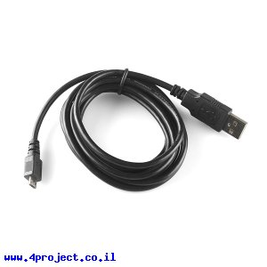 כבל USB A ל-microB באורך 1.8 מטר