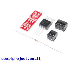 תמונה של מוצר טרנזיסטור N-Channel MOSFET 60V 30A - ערכה עם טרמינל 3.5 מ"מ