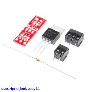 טרנזיסטור N-Channel MOSFET 60V 30A - ערכה עם טרמינל 3.5 מ"מ
