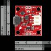 מטען סוללות LiPoly תא אחד + ממיר מתח 3.3/5V - גרסה קודמת