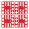 כרטיסון מתאם בין SOIC ל-DIP 8pin - חבילה של 4