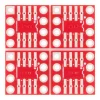 כרטיסון מתאם בין SOIC ל-DIP 8pin - חבילה של 4