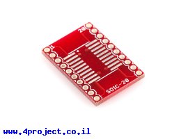 תמונה של מוצר כרטיסון מתאם בין SOIC ל-DIP 20pin