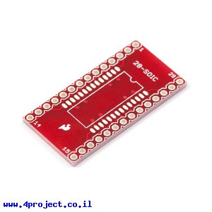 כרטיסון מתאם בין SOIC ל-DIP 28pin