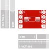 כרטיסון מתאם בין SSOP ל-DIP 8pin