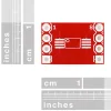 כרטיסון מתאם בין SSOP ל-DIP 8pin