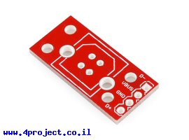 תמונה של מוצר כרטיסון למחבר USB-B נקבה - עומד