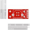 כרטיסון למחבר USB-B נקבה - עומד