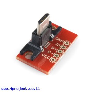 כרטיסון עם מחבר USB MicroB זכר