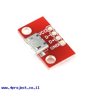 כרטיסון עם מחבר USB MicroB נקבה - גרסה קודמת