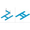 פרופיל אלומיניום 8x24 מ"מ - אורך 224 מ"מ