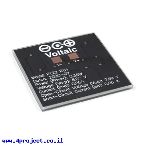 תא סולארי 6V/0.3W (Voltiac)