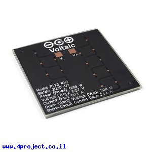 תא סולארי 6V/0.6W (Voltiac)