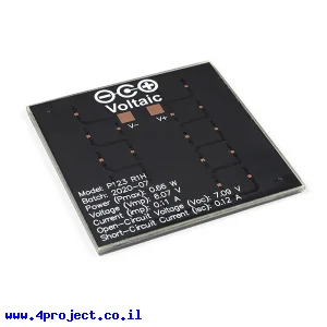 תא סולארי 6V/0.6W (Voltiac)