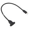 כבל USB להתקנה על פנל - USB-C נקבה ל-USB-C זכר - 30 ס"מ
