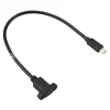 כבל USB להתקנה על פנל - USB-C נקבה ל-USB-C זכר - 30 ס"מ