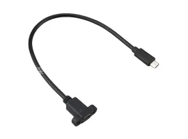 תמונה של מוצר כבל USB להתקנה על פנל - USB-C נקבה ל-USB-C זכר - 30 ס"מ