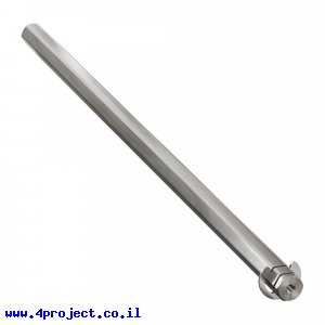מוט REX 12mm פלדה עם טבעת - אורך 312 מ"מ