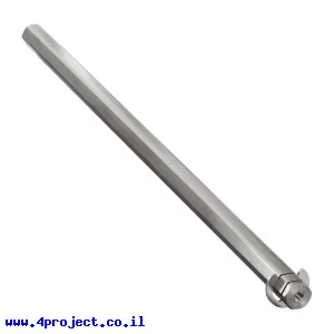 מוט REX 12mm פלדה עם טבעת - אורך 312 מ"מ
